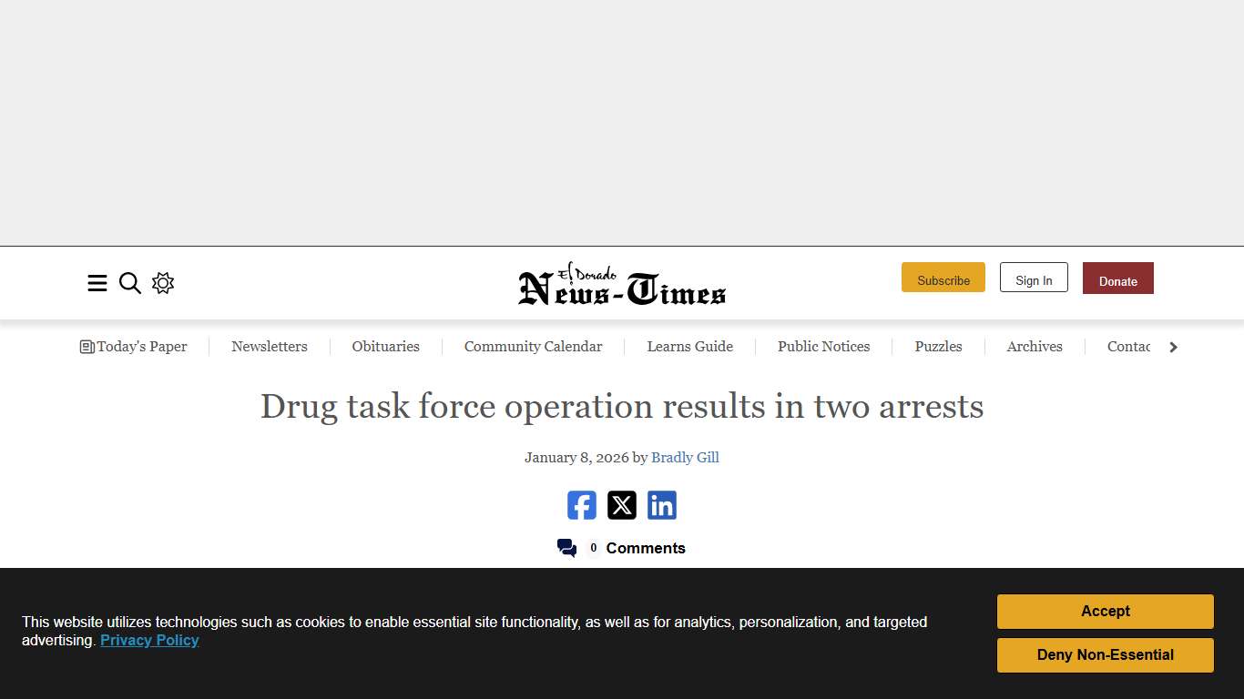 Drug task force operation results in two arrests | El Dorado News